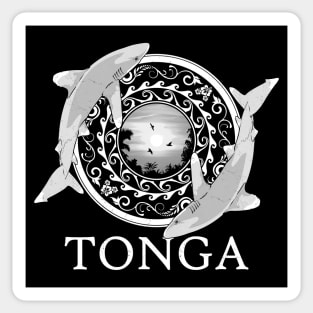 Oceanic Whitetip Sharks Tonga Pride Sticker